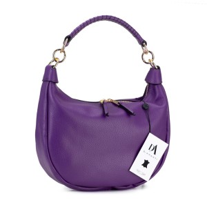 Geanta dama de umar din piele naturala DiAmanti Luna Violet
